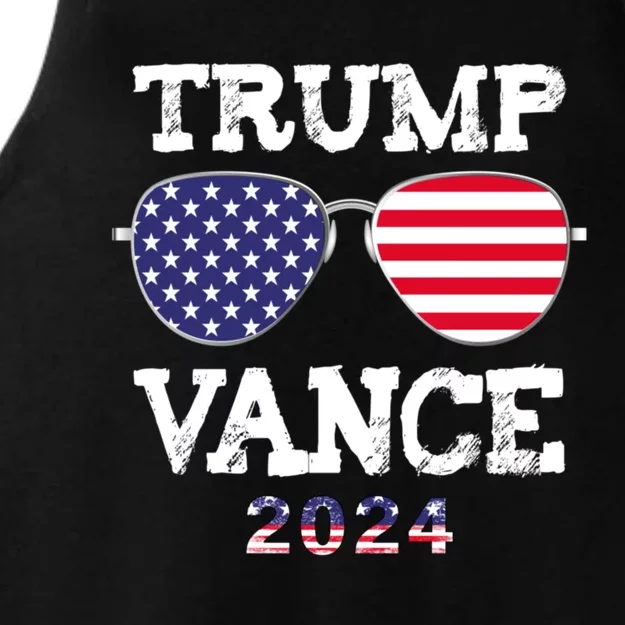 Trump Vance 2024 President Trump Supporter Re Election Ladies Tri-Blend Wicking Tank