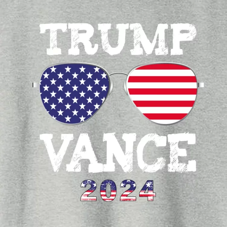 Trump Vance 2024 President Trump Supporter Re Election Women's Crop Top Tee