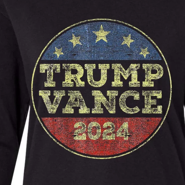 Trump Vance 2024 For President Vp Election 2024 Pocket Womens Cotton Relaxed Long Sleeve T-Shirt