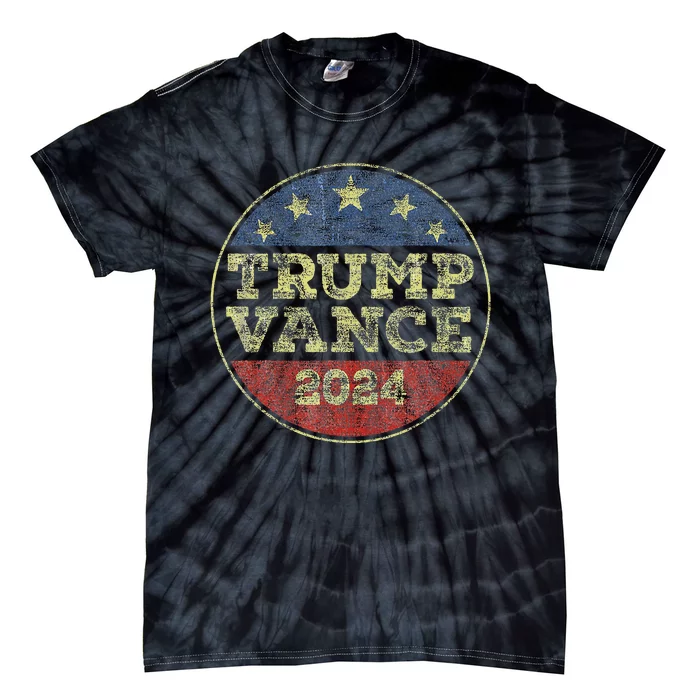 Trump Vance 2024 For President Vp Election 2024 Pocket Tie-Dye T-Shirt