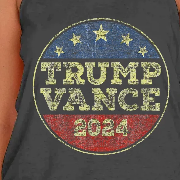 Trump Vance 2024 For President Vp Election 2024 Pocket Women's Knotted Racerback Tank