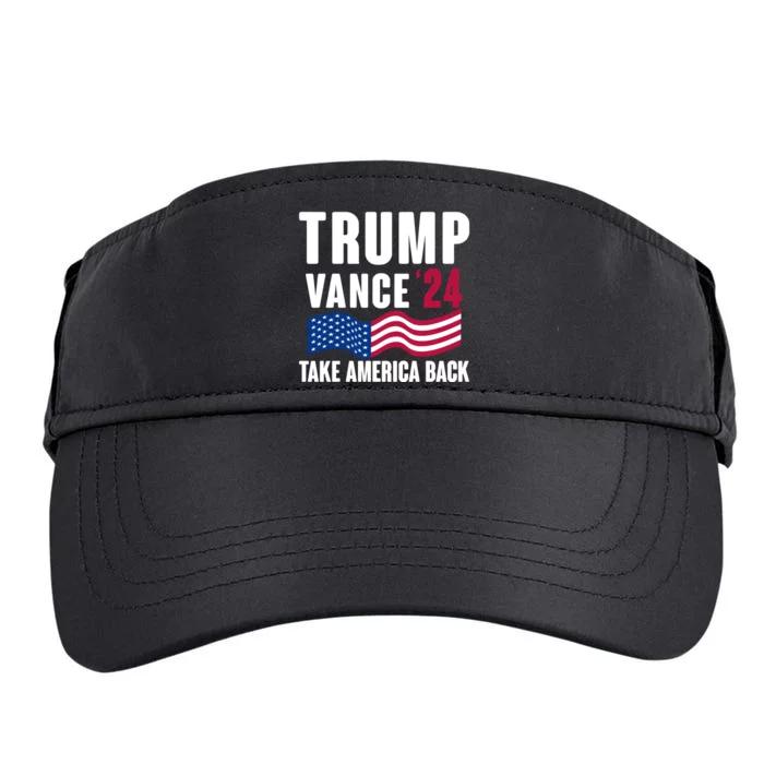 Trump Vance 2024 Take America Back Adult Drive Performance Visor