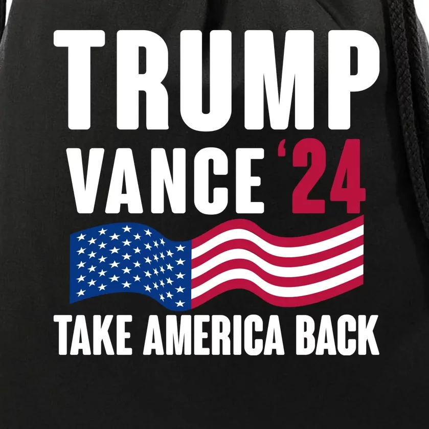 Trump Vance 2024 Take America Back Drawstring Bag