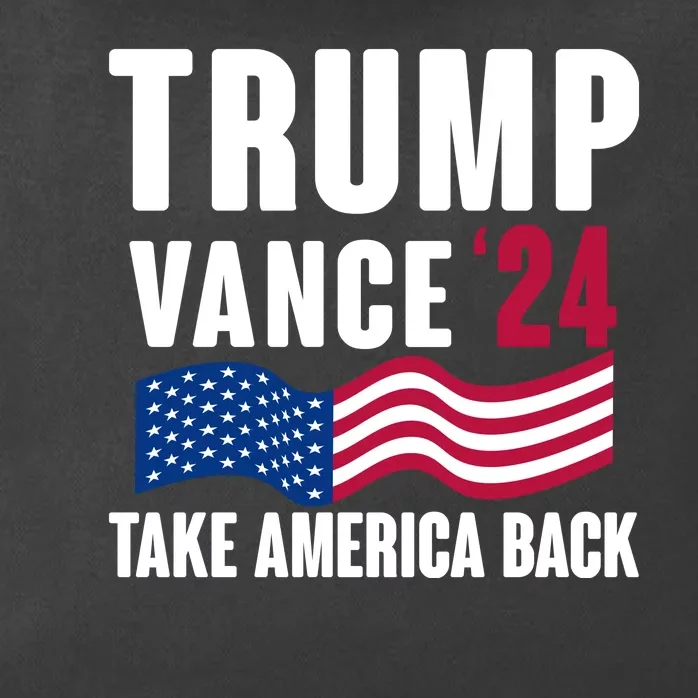 Trump Vance 2024 Take America Back Zip Tote Bag