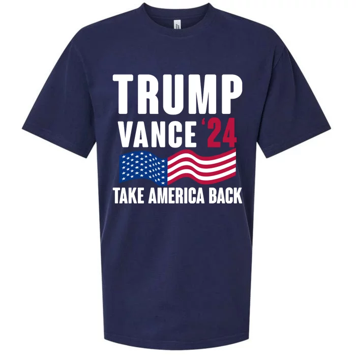 Trump Vance 2024 Take America Back Sueded Cloud Jersey T-Shirt