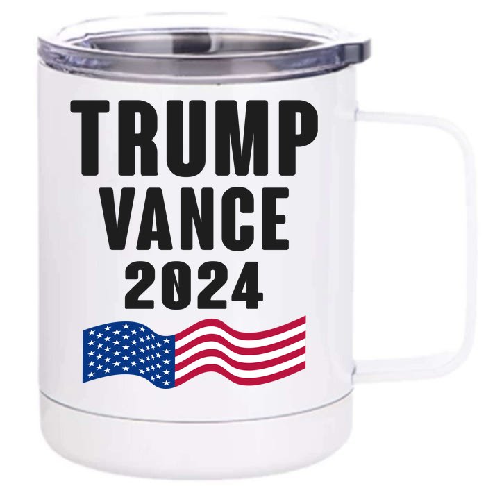 Trump Vance 2024 Front & Back 12oz Stainless Steel Tumbler Cup