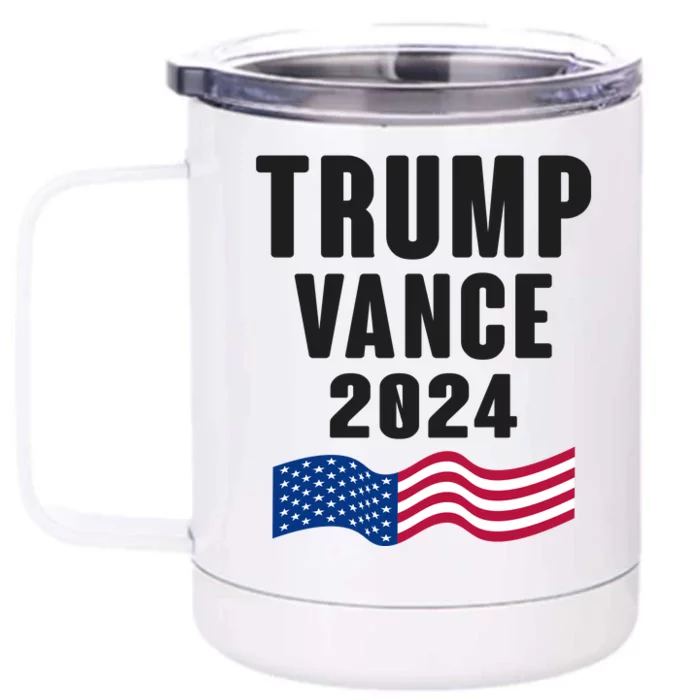 Trump Vance 2024 Front & Back 12oz Stainless Steel Tumbler Cup