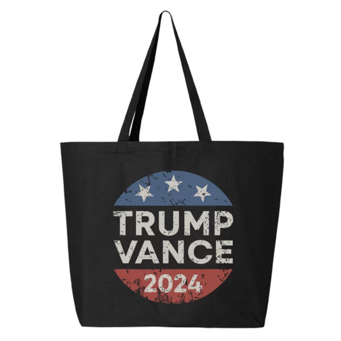 Trump Vance 2024 Vice President Vp Election Retro Button 25L Jumbo Tote