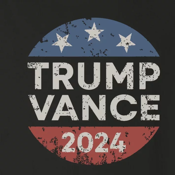 Trump Vance 2024 Vice President Vp Election Retro Button Toddler Long Sleeve Shirt