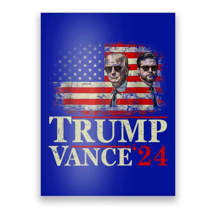 Trump Vance 24 Vintage 2024 Funny Gift Poster