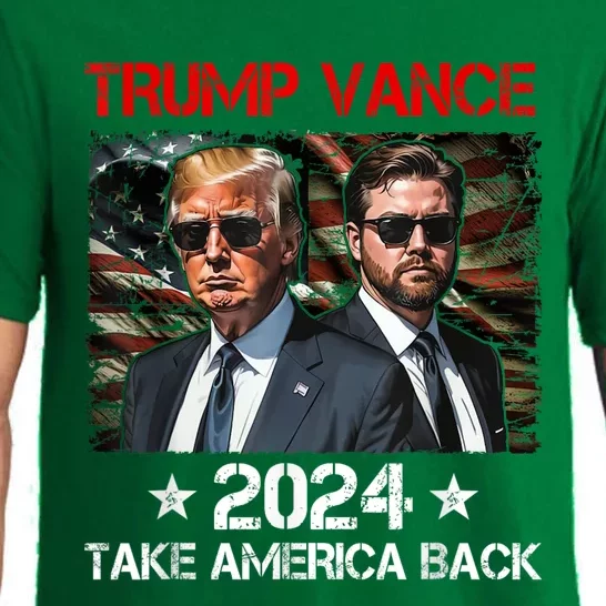 Trump Vance 2024 Donald Trump J.D. Vance Take America Back Pajama Set