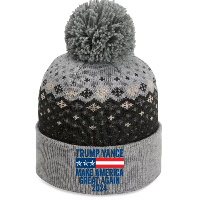 Trump Vance 2024 Make America Great Again The Baniff Cuffed Pom Beanie