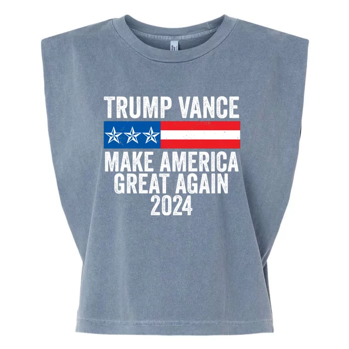 Trump Vance 2024 Make America Great Again Garment-Dyed Women's Muscle Tee