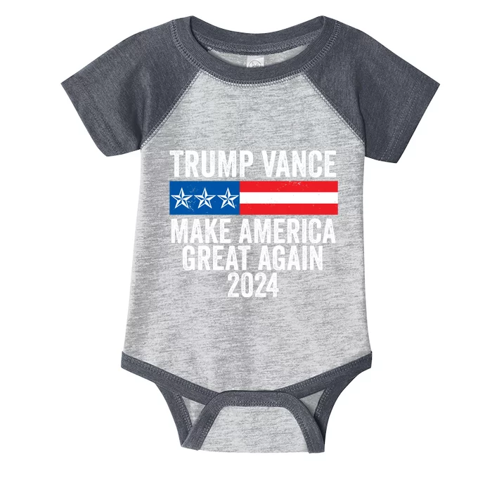 Trump Vance 2024 Make America Great Again Infant Baby Jersey Bodysuit