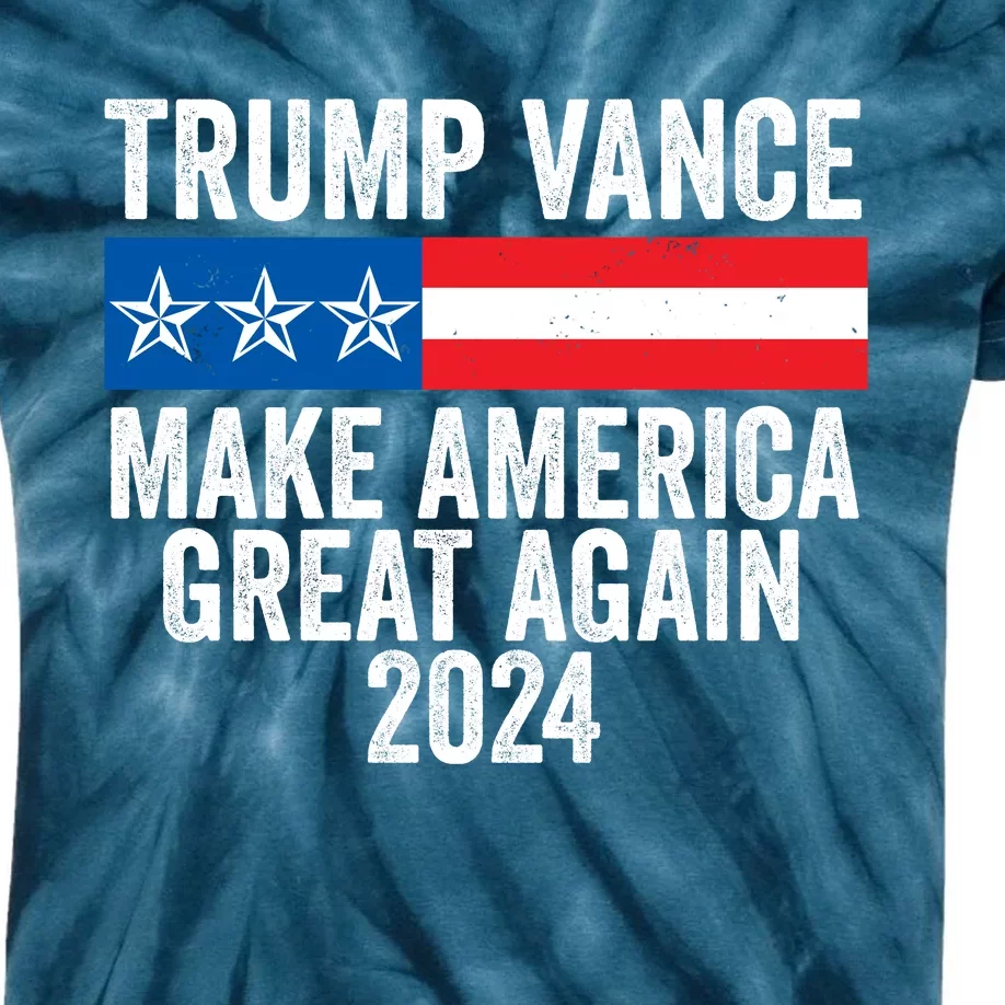 Trump Vance 2024 Make America Great Again Kids Tie-Dye T-Shirt