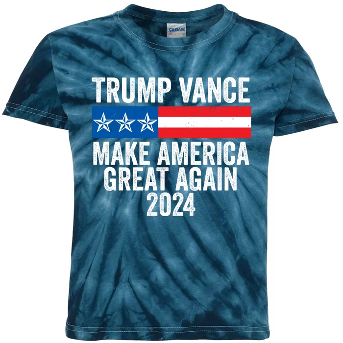 Trump Vance 2024 Make America Great Again Kids Tie-Dye T-Shirt