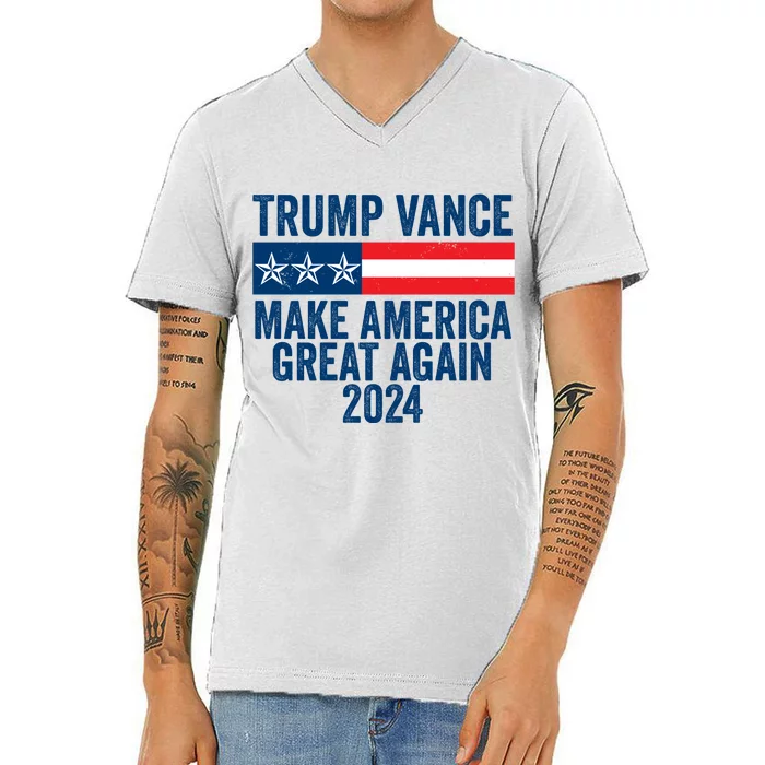 Trump Vance 2024 Make America Great Again V-Neck T-Shirt