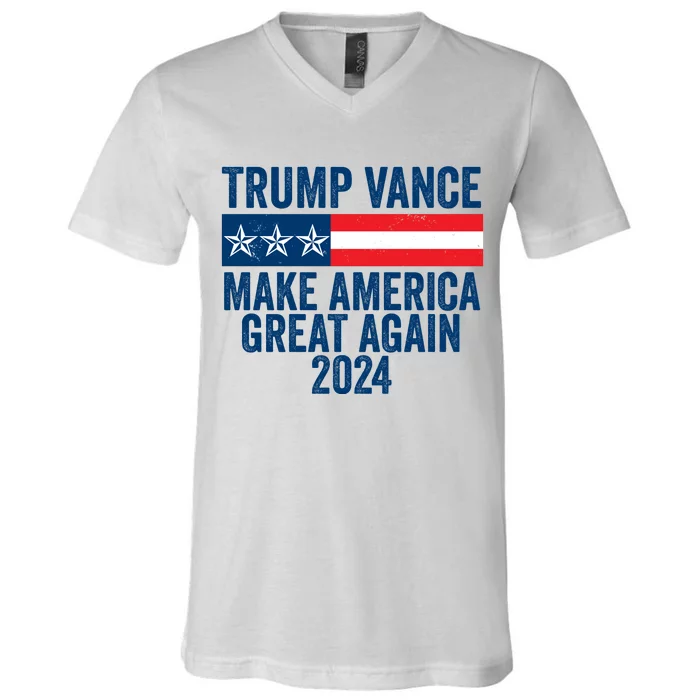 Trump Vance 2024 Make America Great Again V-Neck T-Shirt