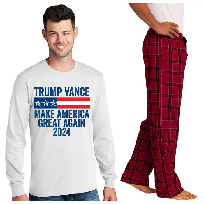 Trump Vance 2024 Make America Great Again Long Sleeve Pajama Set