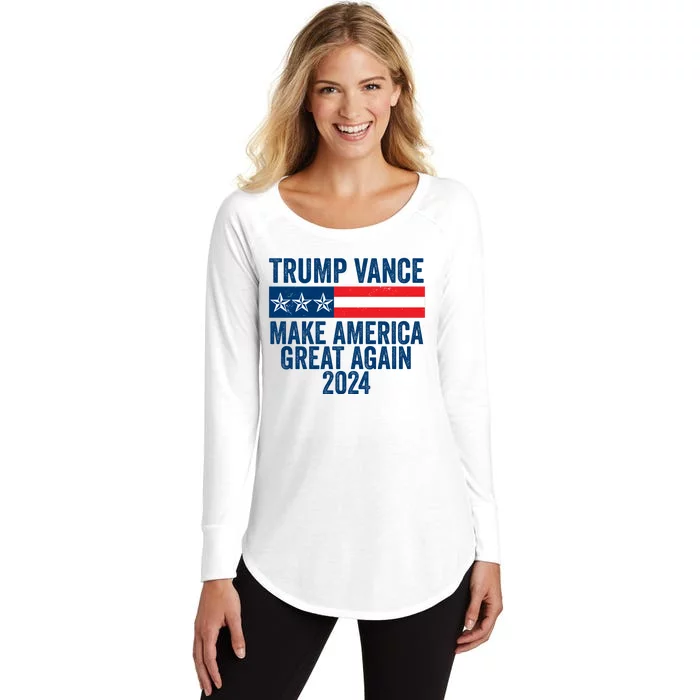 Trump Vance 2024 Make America Great Again Women's Perfect Tri Tunic Long Sleeve Shirt