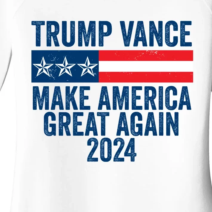 Trump Vance 2024 Make America Great Again Women's Perfect Tri Tunic Long Sleeve Shirt