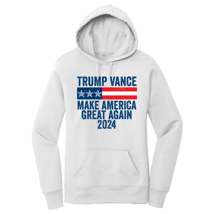 Trump Vance 2024 Make America Great Again Women's Pullover Hoodie