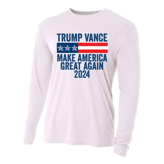 Trump Vance 2024 Make America Great Again Cooling Performance Long Sleeve Crew