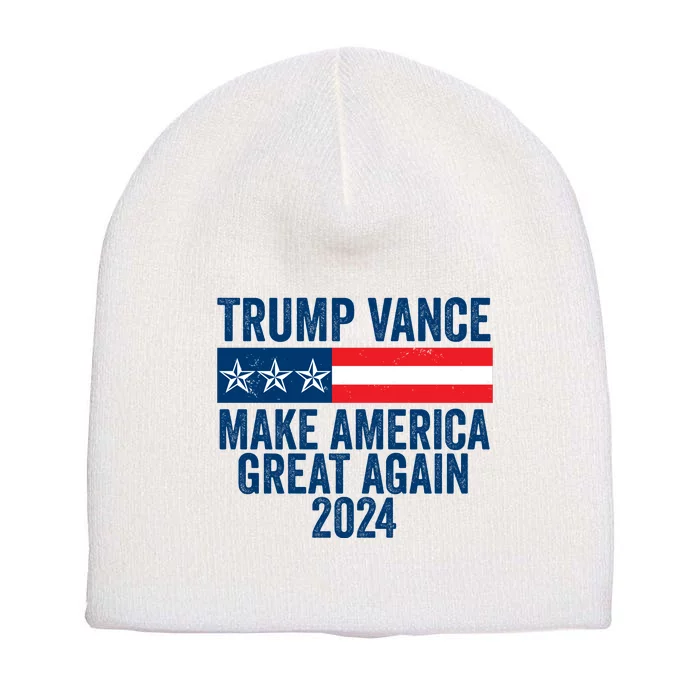 Trump Vance 2024 Make America Great Again Short Acrylic Beanie