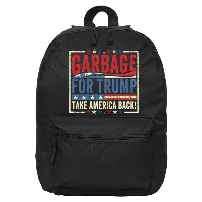 Trump Vance 2024 Proud To Be Garbage Presidential Election 16 in Basic Backpack