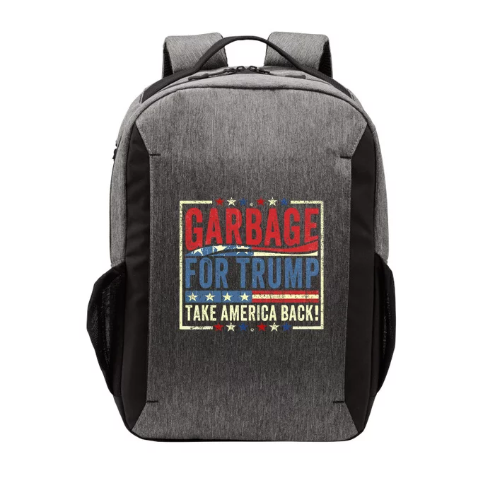 Trump Vance 2024 Proud To Be Garbage Presidential Election Vector Backpack