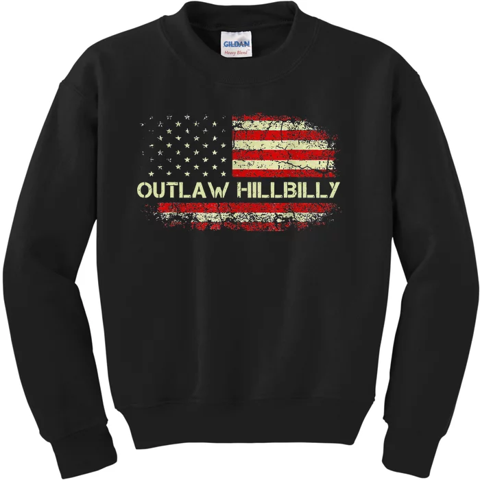 Trump Vance 2024 J.D. Vance Outlaw Hillbilly Gift Kids Sweatshirt