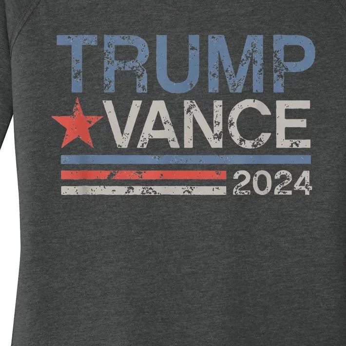 Trump Vance 2024 Retro Stripe Trump Jd Vance Women's Perfect Tri Tunic Long Sleeve Shirt