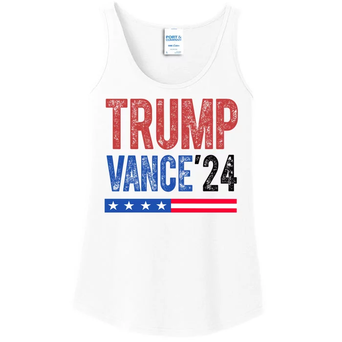 Trump Vance 2024 Vintage Election Usa Ladies Essential Tank