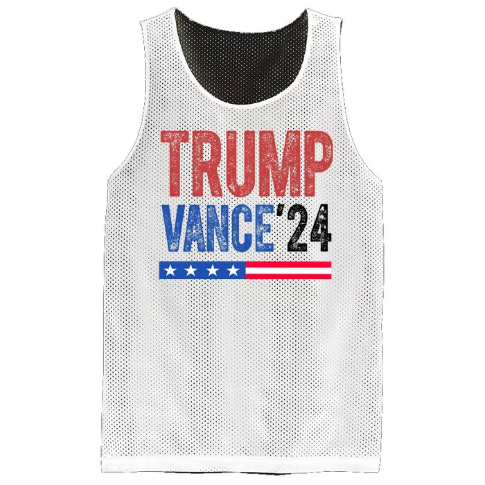 Trump Vance 2024 Vintage Election Usa Mesh Reversible Basketball Jersey Tank