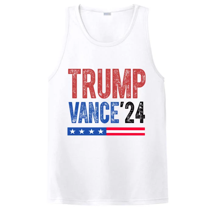 Trump Vance 2024 Vintage Election Usa Performance Tank