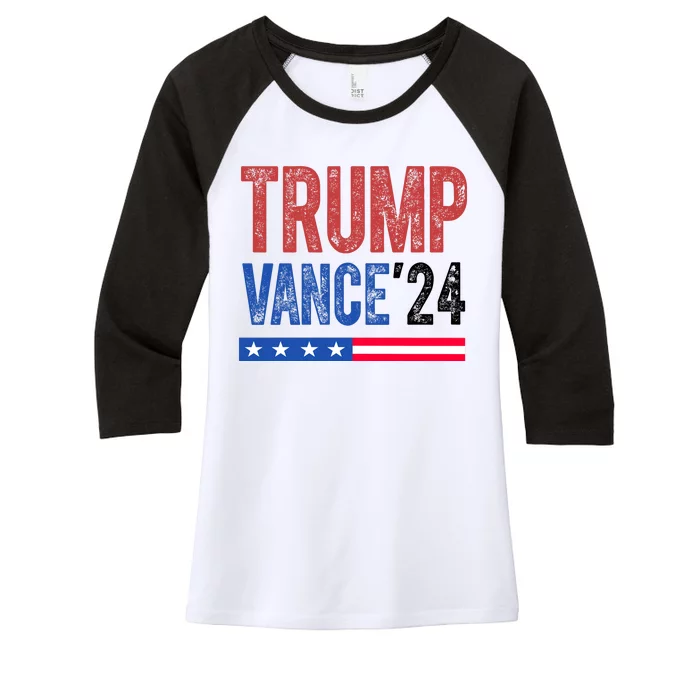 Trump Vance 2024 Vintage Election Usa Women's Tri-Blend 3/4-Sleeve Raglan Shirt