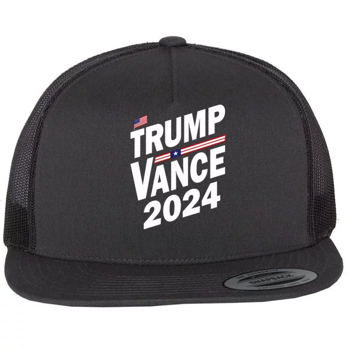 Trump Vance 2024 Flat Bill Trucker Hat