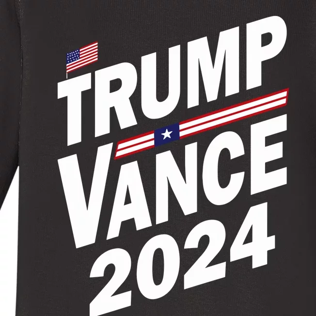 Trump Vance 2024 Baby Long Sleeve Bodysuit