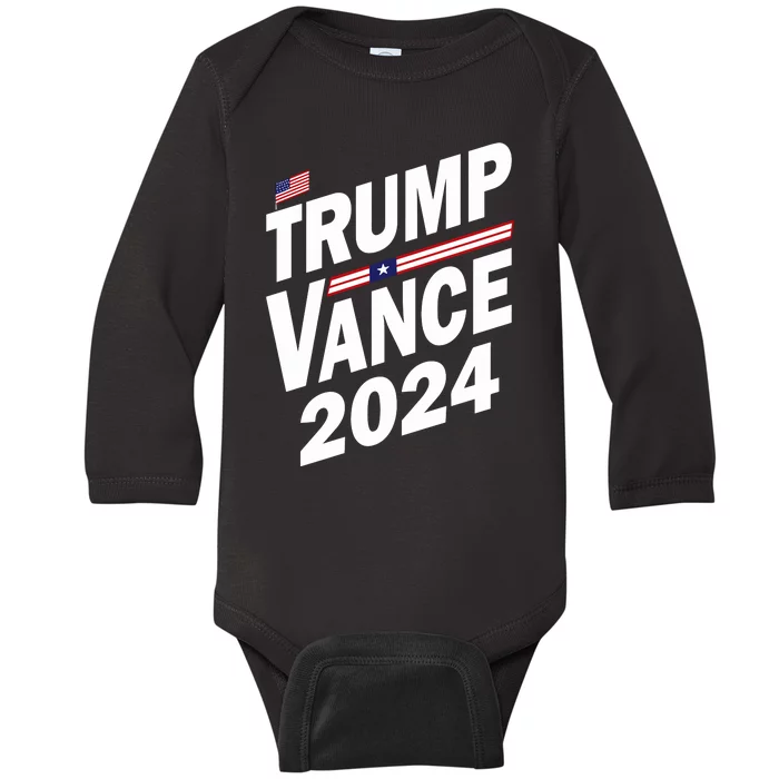 Trump Vance 2024 Baby Long Sleeve Bodysuit