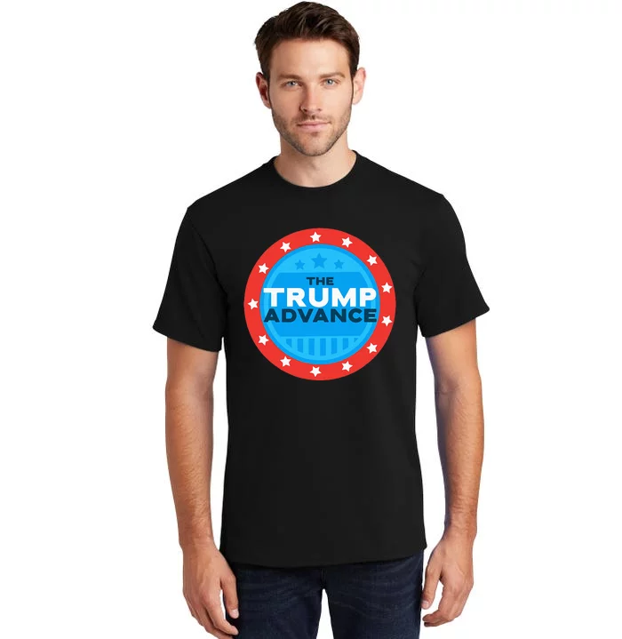 Trump Vance 2024 Advance President Election Vote Usa Flag Tall T-Shirt