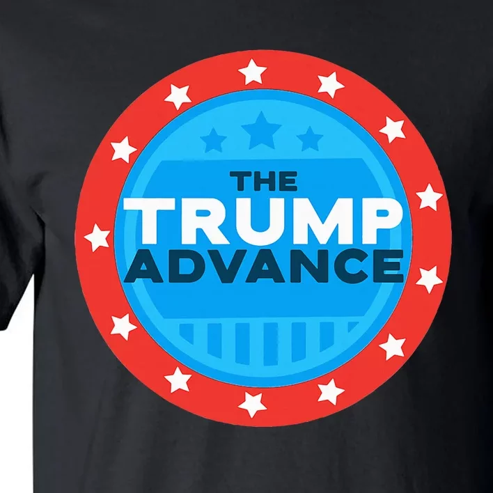 Trump Vance 2024 Advance President Election Vote Usa Flag Tall T-Shirt