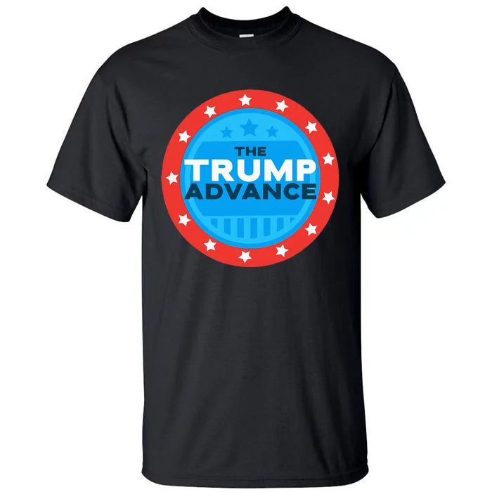 Trump Vance 2024 Advance President Election Vote Usa Flag Tall T-Shirt