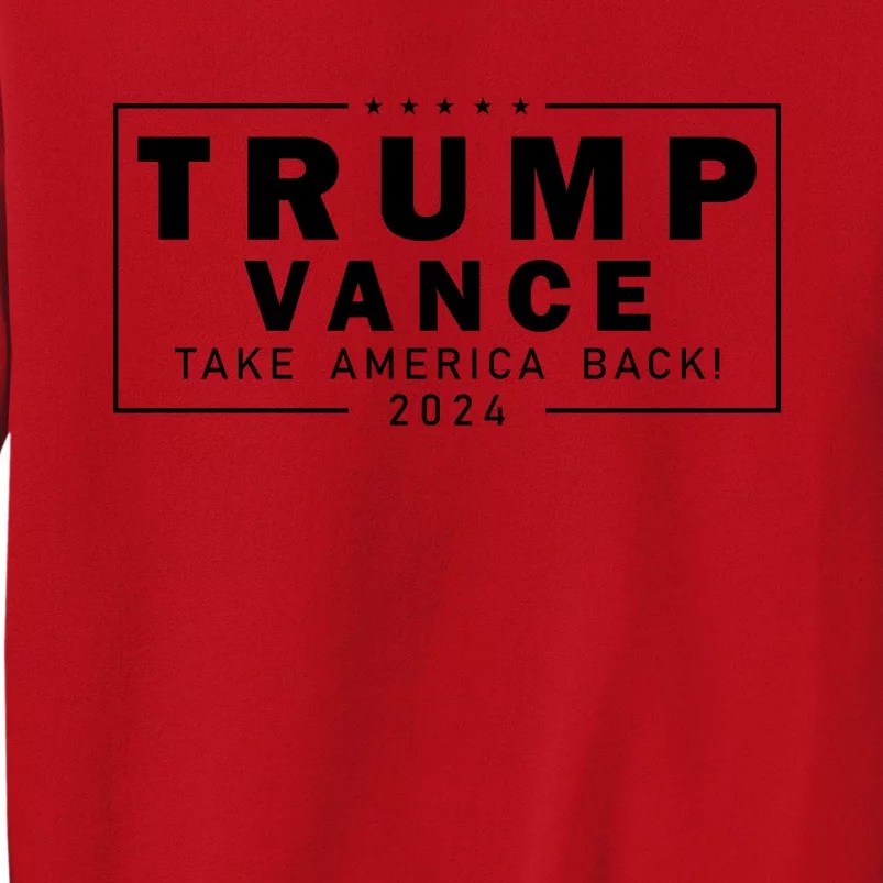 Trump Vance 2024 Take America Back Blackout Logo Sweatshirt