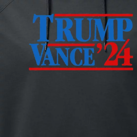 Trump Vance 2024 Vice President Trump Performance Fleece Hoodie