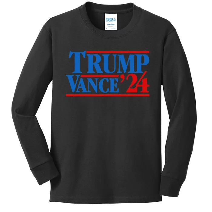 Trump Vance 2024 Vice President Trump Kids Long Sleeve Shirt