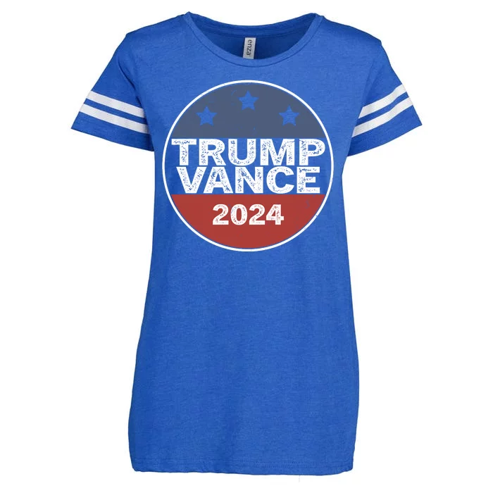 Trump Vance 2024 Vintage Election Enza Ladies Jersey Football T-Shirt