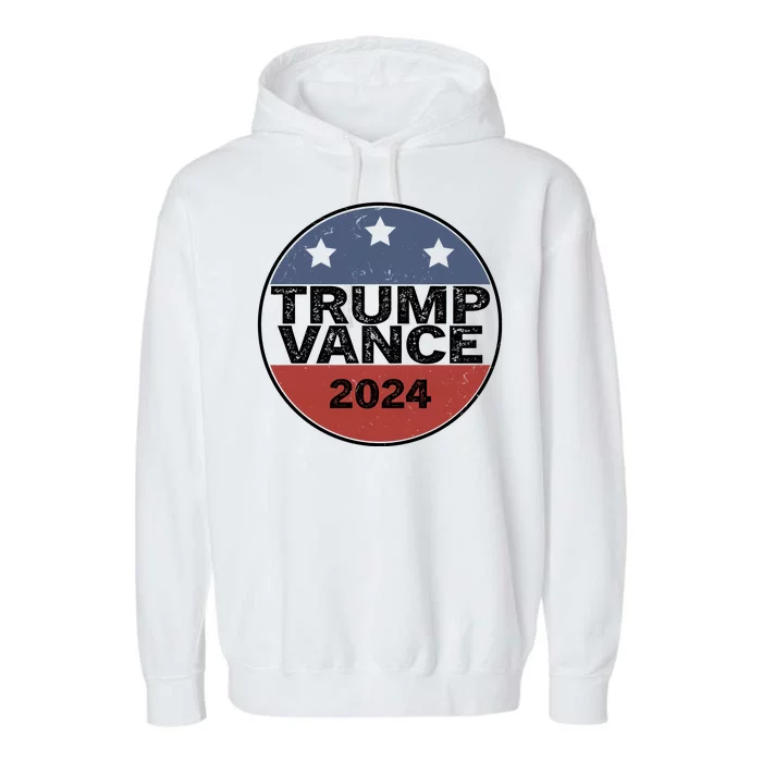 Trump Vance 2024 Vintage Election Garment-Dyed Fleece Hoodie