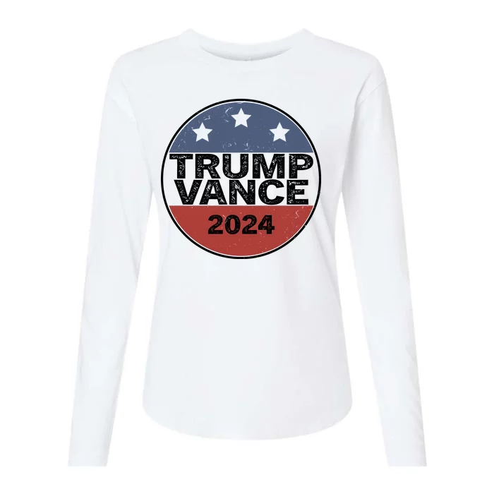 Trump Vance 2024 Vintage Election Womens Cotton Relaxed Long Sleeve T-Shirt