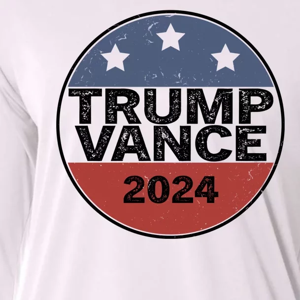 Trump Vance 2024 Vintage Election Cooling Performance Long Sleeve Crew