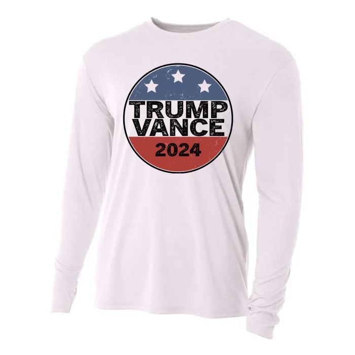 Trump Vance 2024 Vintage Election Cooling Performance Long Sleeve Crew